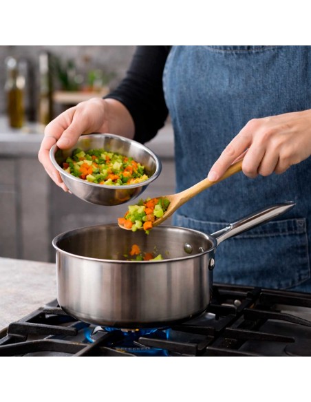 Tigela Bowl Pote Cumbuca Saladeira Pequena Aço Inox 16cm