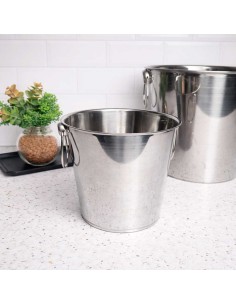 Balde de Gelo com Alças Pequeno Aço Inox 2L Bar Restaurante 2
