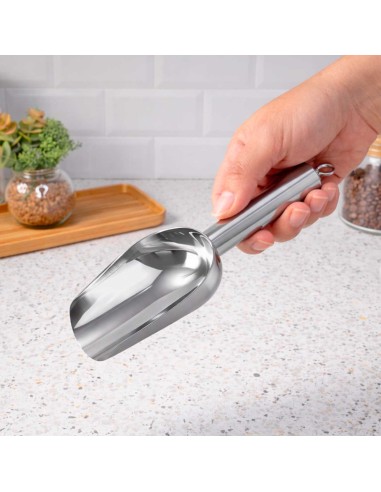 Pa de Gelo Pegador Concha Mantimentos Aço Inox...