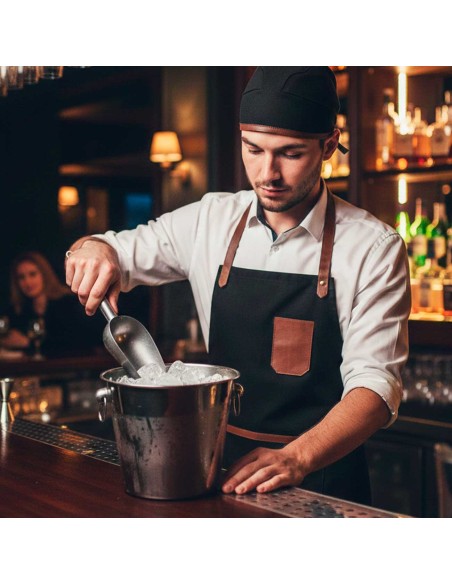 Pa de Gelo Pegador Concha Mantimentos Aço Inox Bar Cozinha