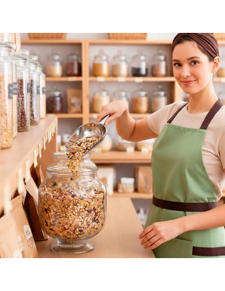 Pa de Gelo Pegador Concha Mantimentos Aço Inox Bar Cozinha