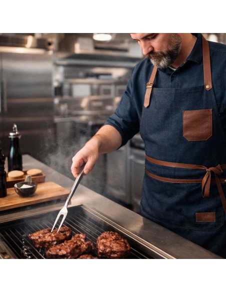 Garfo Trinchante Profissional Inox Buffet Restaurante 52cm