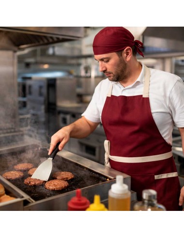 Espatula Reta Inox Preta Hamburguer Lanche...