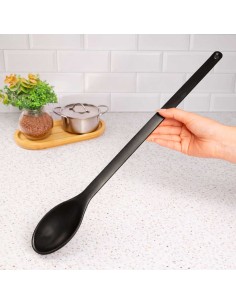 Colher Profissional Cabo Longo Polipropileno Preta 45cm 2