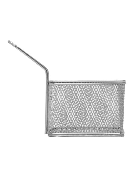 Cestinha Inox Servir Fritas Petiscos Bar Finger Food Fritura