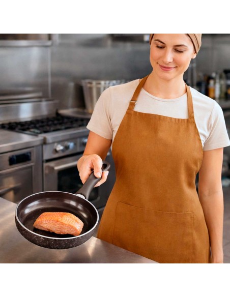 Frigideira Antiaderente Ceramico Inducao Marrom 18cm 1L