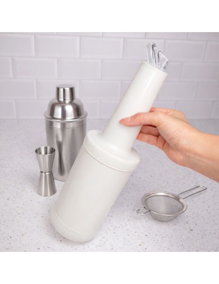 Garrafa Store n Pour Branca 1L Jarra Dosadora Bar Drinks