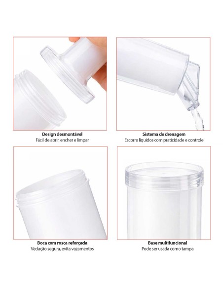 Garrafa Store n Pour Branca 1L Jarra Dosadora Bar Drinks