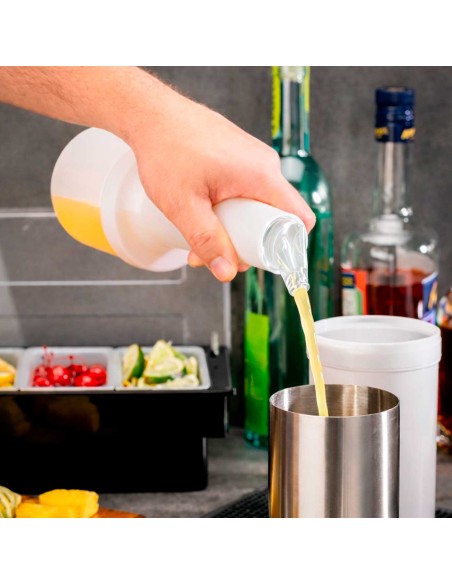 Garrafa Store n Pour Jarra Branca 500ml Dosadora Bar Drinks