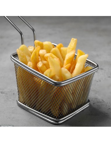 Cestinha Inox Servir Fritas Petiscos Bar Finger...