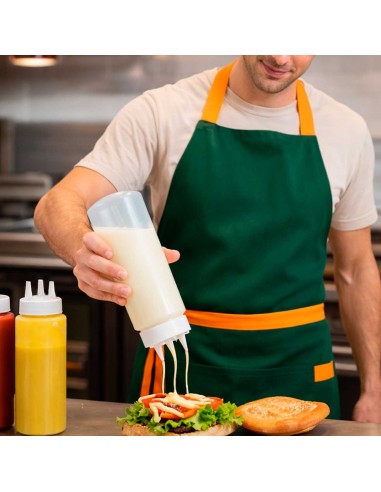 Bisnaga Transparente Tubo Molho 3 Bicos...