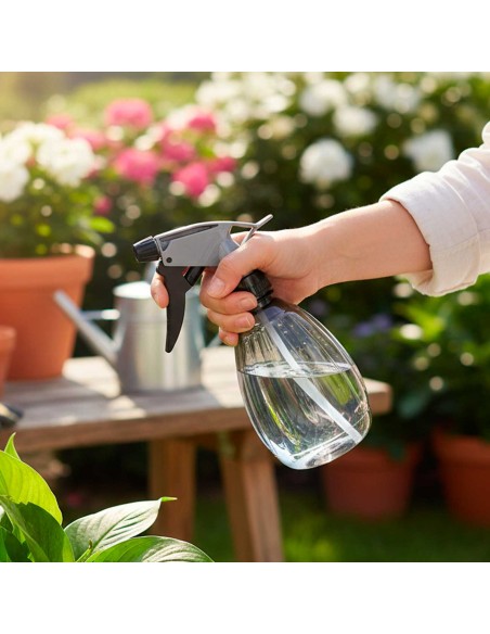 Borrifador Spray Multiuso Limpeza Preto Transparente 500ml