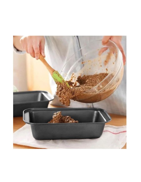 Forma de Pao Bolo Cuca Assadeira Antiaderente Retangular 25cm