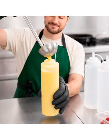 Bisnaga Transparente Tubo Fino Molho Plastico...