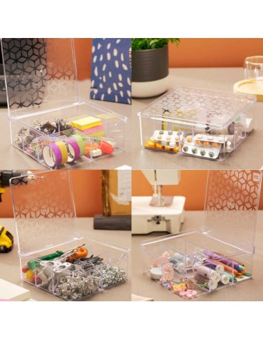 Caixa Organizadora Multiuso 5 Divisorias Tampa...