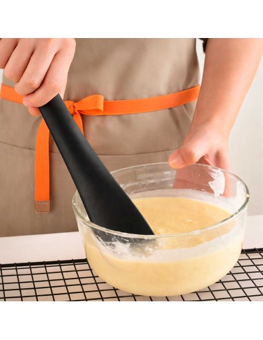 Espatula Chanfrada Raspadora Silicone Preto...