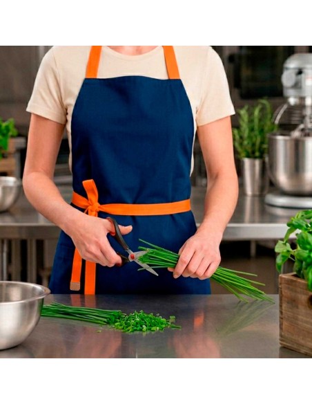 Tesoura Cozinha Multiuso Culinaria Inox Preto Vermelho 18cm