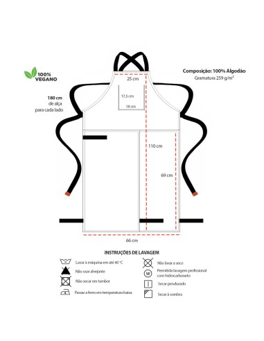 Avental Ceramica Macacao Bege Fenda Alça...