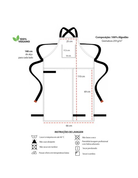 Avental Ceramica Macacao Bege Fenda Alça Cruzada Oleiro