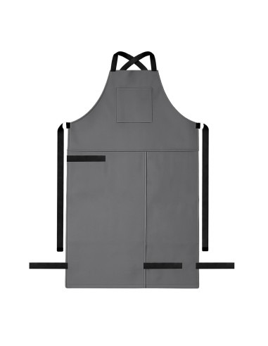 Avental Ceramica Macacao Cinza Fenda Alça...
