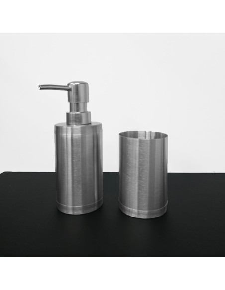 Porta Sabonete Liquido Dispenser  Alcool Gel Aço Inox 280ml