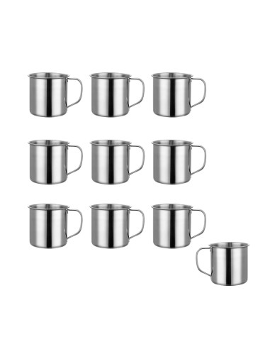 Caneca Mini Pequena Xicara Aço Inox Cafe Cha...