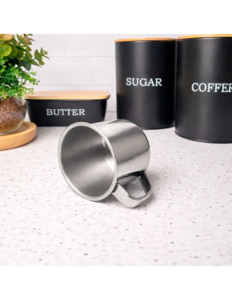 Caneca Mini Pequena Xicara Aço Inox Cafe Cha 150ml 10un