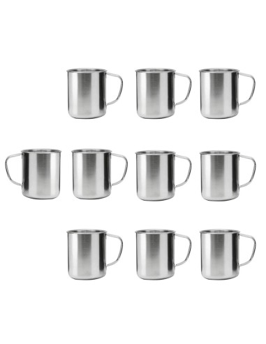 Caneca Xicara Aço Inox 250ml Bar Restaurante...