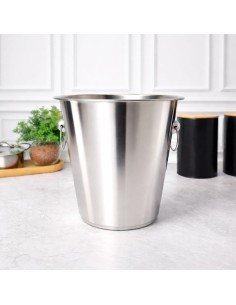 Balde de Gelo Garrafas Alça Inox Grande 4,5L Bar Restaurante 2