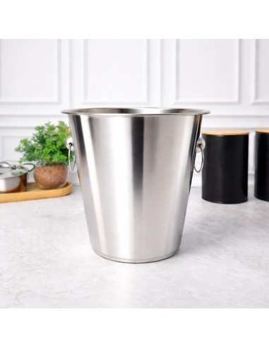 Balde de Gelo Garrafas Alça Inox Grande 4,5L...