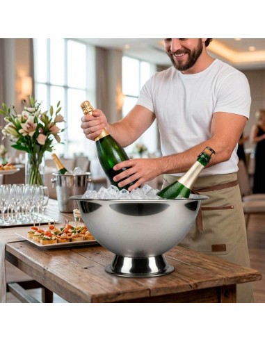 Champanheira Balde de Gelo Garrafas Inox 7,5L...