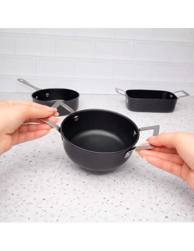 Caçarola Mini Alça Inox Preto Couvert Servir...