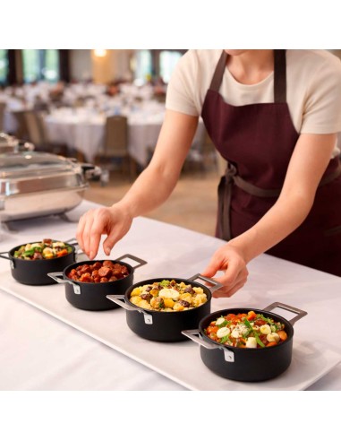Caçarola Mini Alça Inox Preto Couvert Servir...