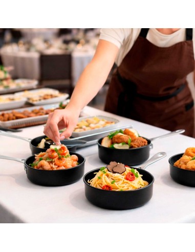 Frigideira Mini Cabo Inox Couvert Preto Servir...