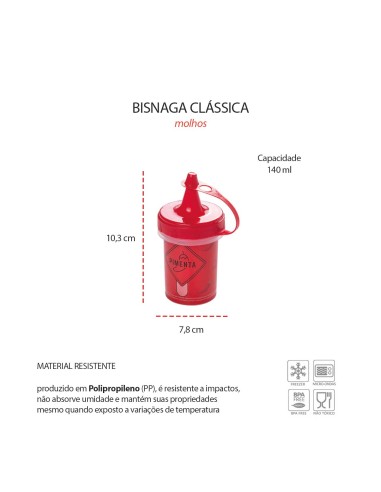 Bisnaga Pote Pimenta Mini Bico Dosador Plastico...