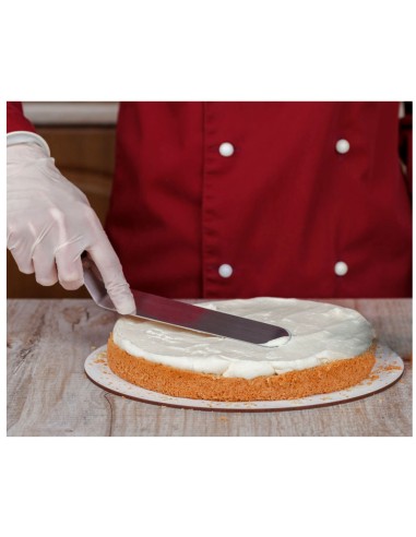 Espatula para Bolo Confeitaria Inox Curva Reta...