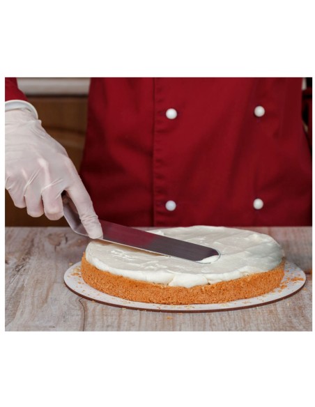 Espatula para Bolo Confeitaria Inox Curva Reta Longa 37cm