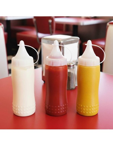 Bisnaga Transparente Tubo Bico Plastico Molhos...