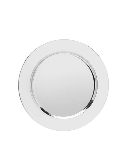 Sousplat Redondo Inox 32cm Mesa Posta Buffet Restaurante 6un