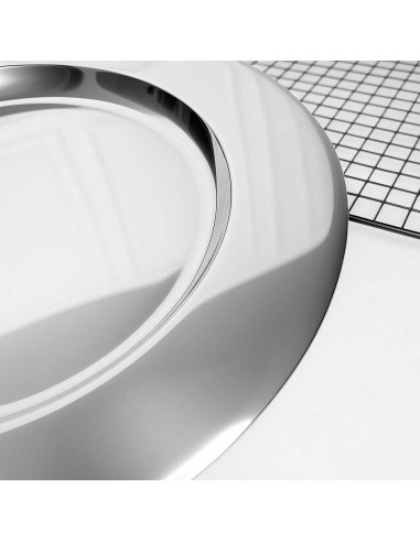 Sousplat Redondo Inox 32cm Mesa Posta Buffet...