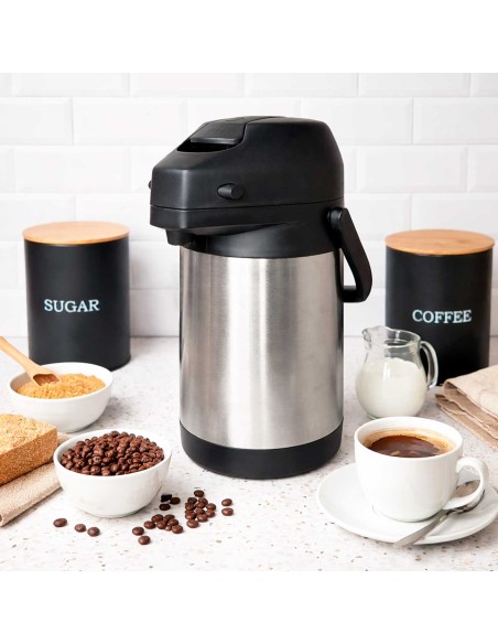 Garrafa Termica Inox Pressao Alça Alavanca 1,9L Buffet Hotel