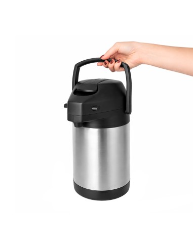 Garrafa Termica Inox Pressao Alça Alavanca 1,9L...