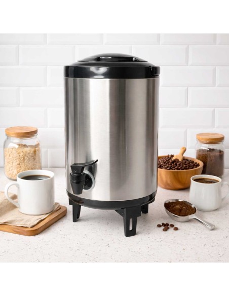 Garrafao Termico Botijao Torneira Alças Inox 4L Buffet Hotel