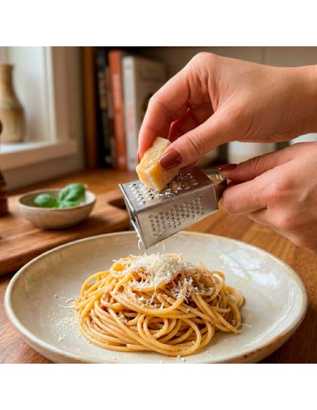 Ralador de Queijo Mini Inox Pequeno 4 Faces Raspas de Limao