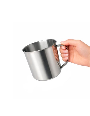 Caneca Grande Drinks Cafe Leite Cha Aço Inox...