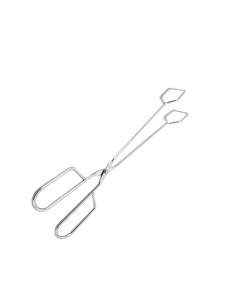 Pegador Alimentos Pinça Churrasco Carne Culinaria Inox 30cm