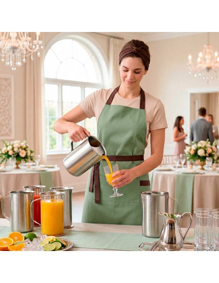 Jarra de Suco Agua Aço Inox Aparador Bar Festa Buffet 1,8L