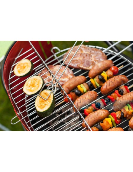 Pegador Alimentos Pinça Churrasco Carne Culinaria Inox 30cm