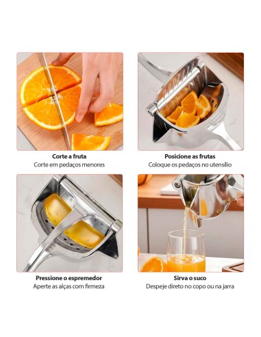 Espremedor de Frutas Manual Grande Laranja...