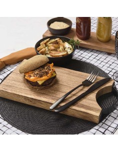 Tabua de Carne Servir Frios Cozinha Madeira Reflorestamento 2